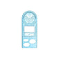 Multifunctional Geometric Ruler Student Mathematics Drawing Tools School Office - Blue-Senior High School