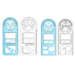 Multifunctional Geometric Ruler Student Mathematics Drawing Tools School Office - Blue-Senior High School
