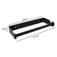 Paper Towel Holder Under Cabinet Wall Mount Stainless Steel Rack Kitchen - Black