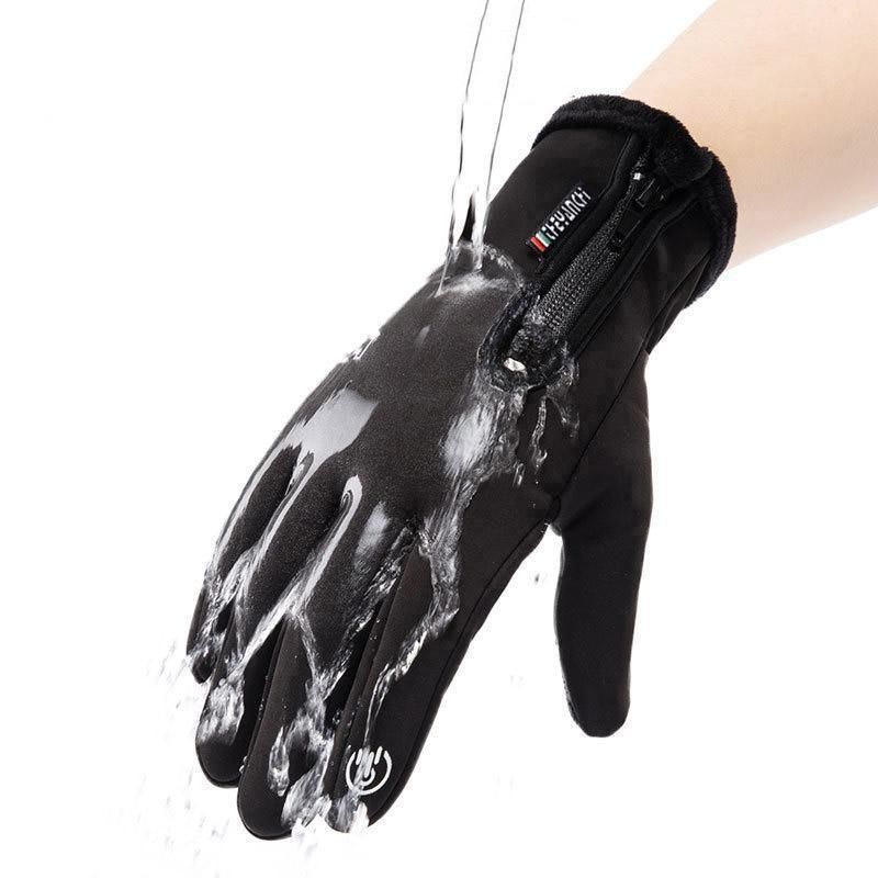 Winter Gloves Thermal Touch Screen Thermal Windproof Warm Grey - M