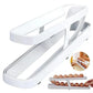 2 Tier Rolling Egg Dispenser Auto Gravity Egg Holder for Fridge Storage Rack
