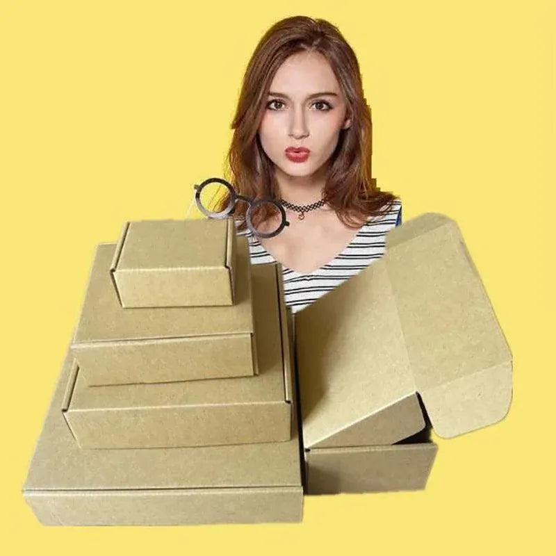 Brown Mailing Box Carton A4 A5 Small Medium Large Cardboard Mailer - 24x15x6CM