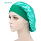 Sleeping Bonnet Hair Wrap Silk Satin Cap Women Elastic Night Soft Hat Headwear - Light green
