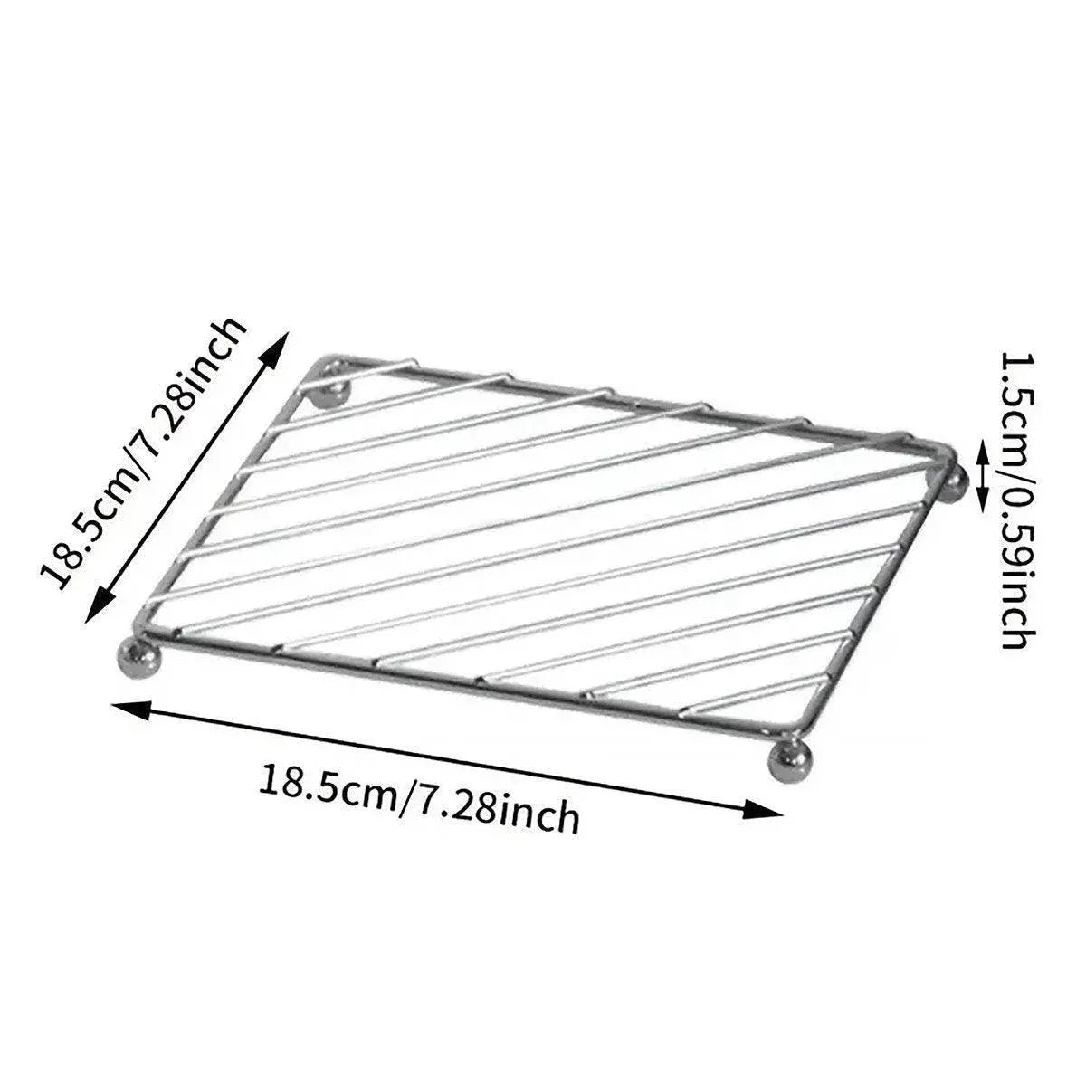 3PCS Kitchen Heat Insulation Mat Non Slip Pot Holder Anti Scalding Cooling Rack