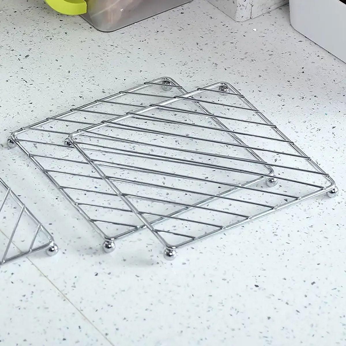 3PCS Kitchen Heat Insulation Mat Non Slip Pot Holder Anti Scalding Cooling Rack