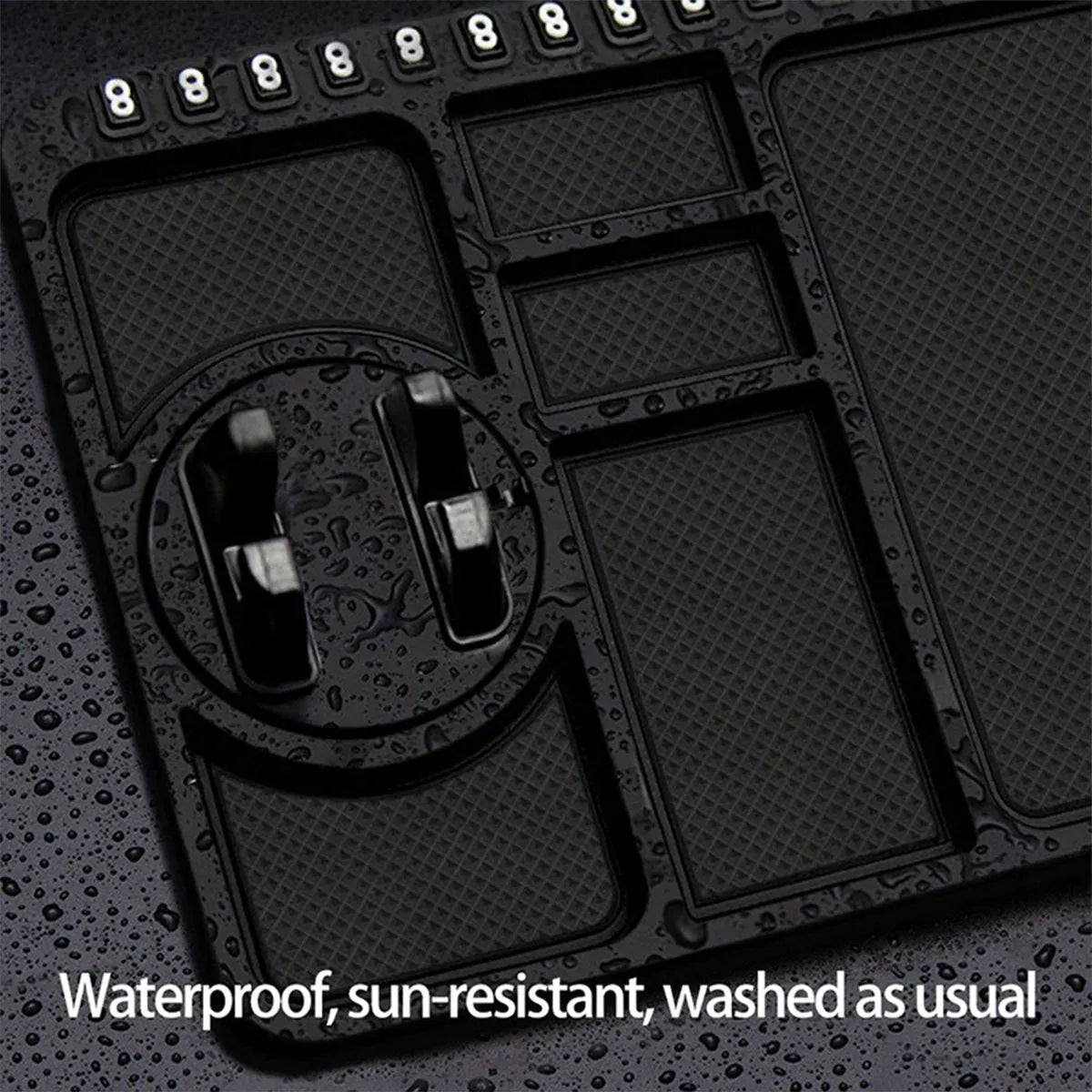 Car Mobile Phone Holder Dashboard Mount Mat Non Slip Grip Stand Anti-Slip Pad - Black