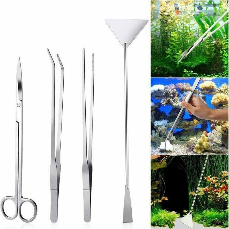 Tweezers Scissors Spatula Kit 4 5 6pcs Tool Bag Aquariumtool 6pcstool