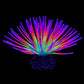 Aquarium Fish Tank Decor Simulation Coral Lotus Aquatic Plants Vibrant Ornament - Blue-S