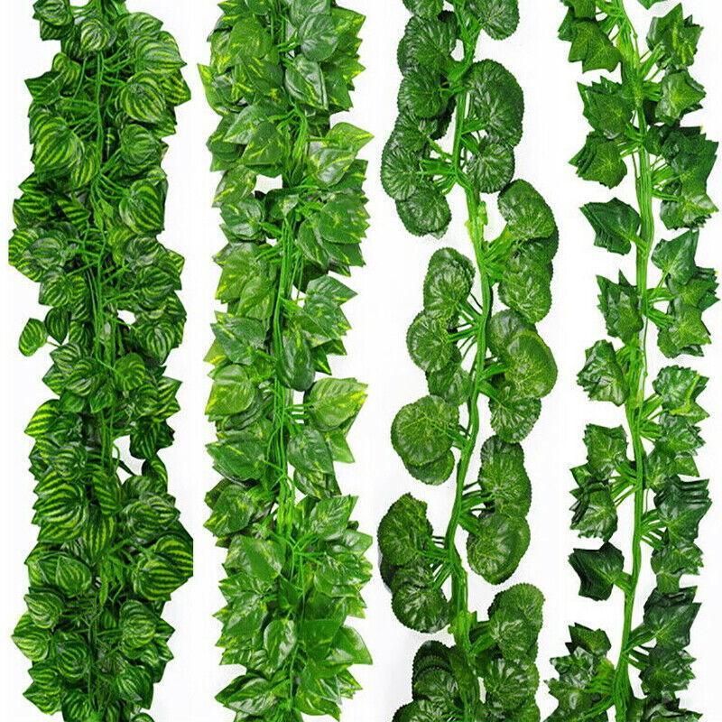 12 X 2M Artificial Ivy Vine Fake Foliage Flower Hanging Leaf Garland Plant Party - Begonia Leaves