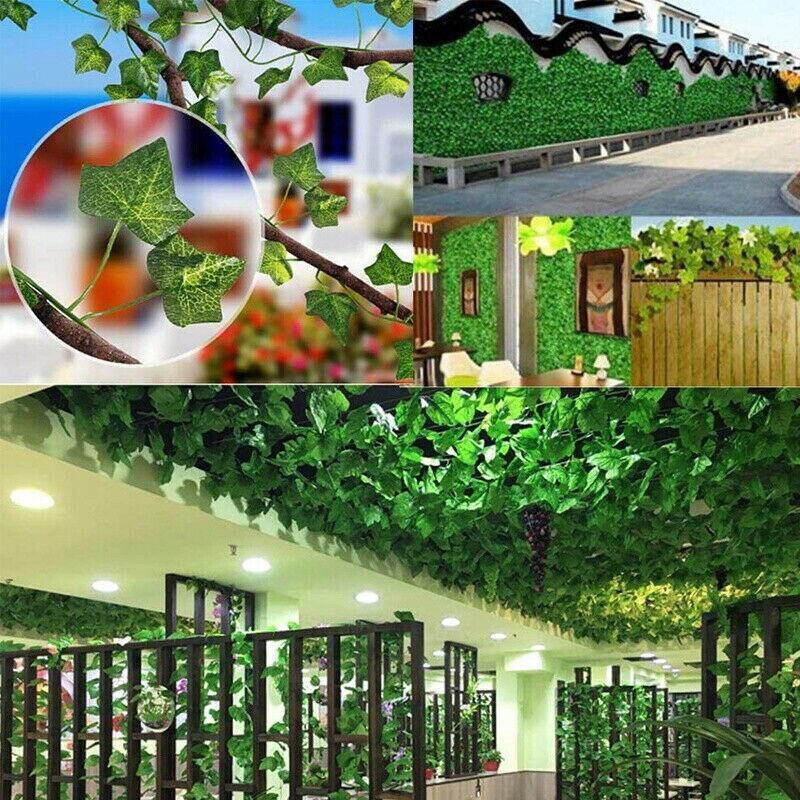 12 X 2M Artificial Ivy Vine Fake Foliage Flower Hanging Leaf Garland Plant Party - Begonia Leaves
