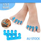 Reusable Soft Silicon Toe Finger Separator Nail Art Pedicure Polish Tool Au - 1Pair