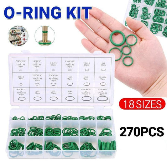 270 Pcs Air Conditioning O Ring Assortment Kit