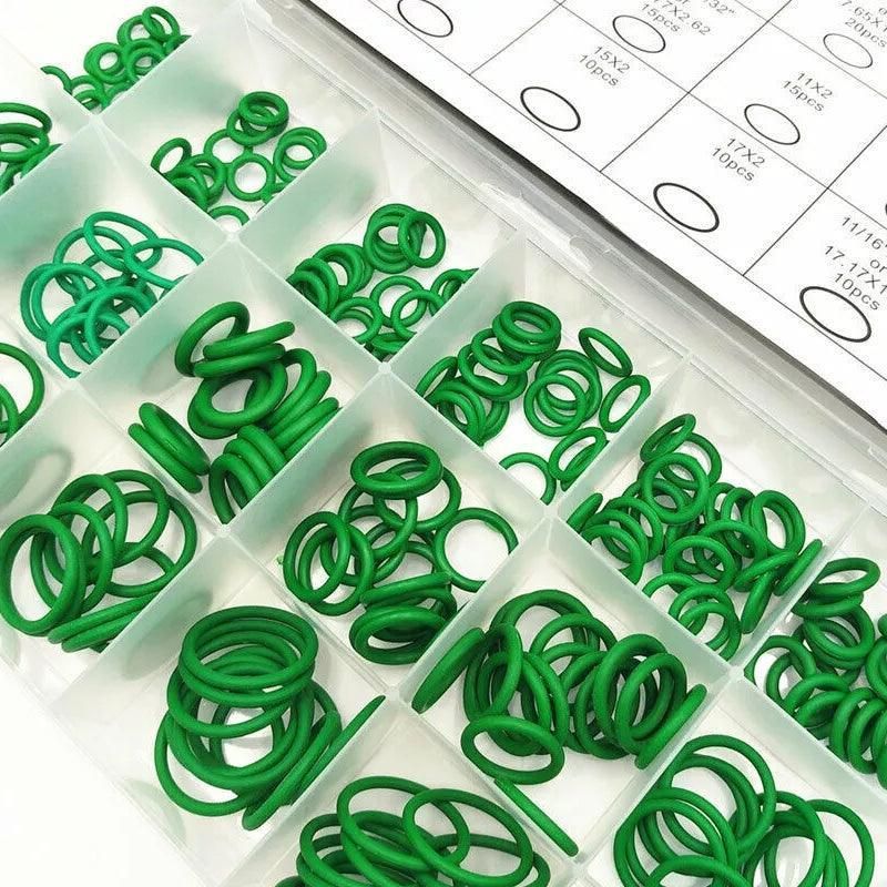 Ring Assortment Kit Green Air Con Sizes Oring Gas Assortmentkit 732343 Pcs