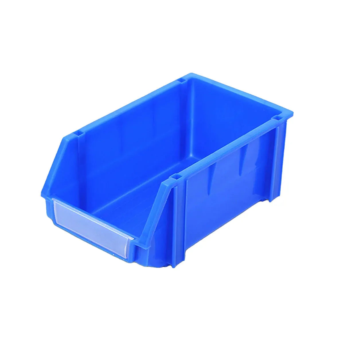 2PCS Thickened Slanted Plastic Storage Box for Screws Nuts Crafts Use - Blue