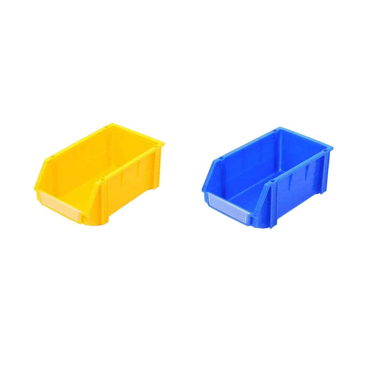 2PCS Thickened Slanted Plastic Storage Box for Screws Nuts Crafts Use - Blue