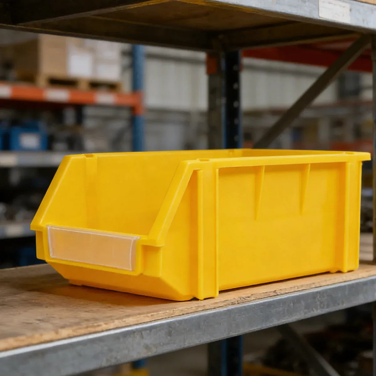 2PCS Thickened Slanted Plastic Storage Box for Screws Nuts Crafts Use - Blue