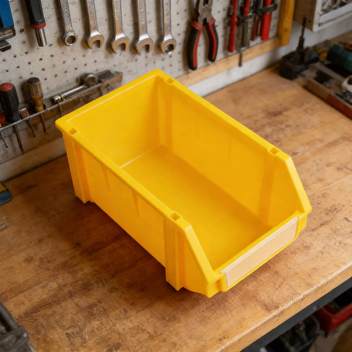 2PCS Thickened Slanted Plastic Storage Box for Screws Nuts Crafts Use - Blue