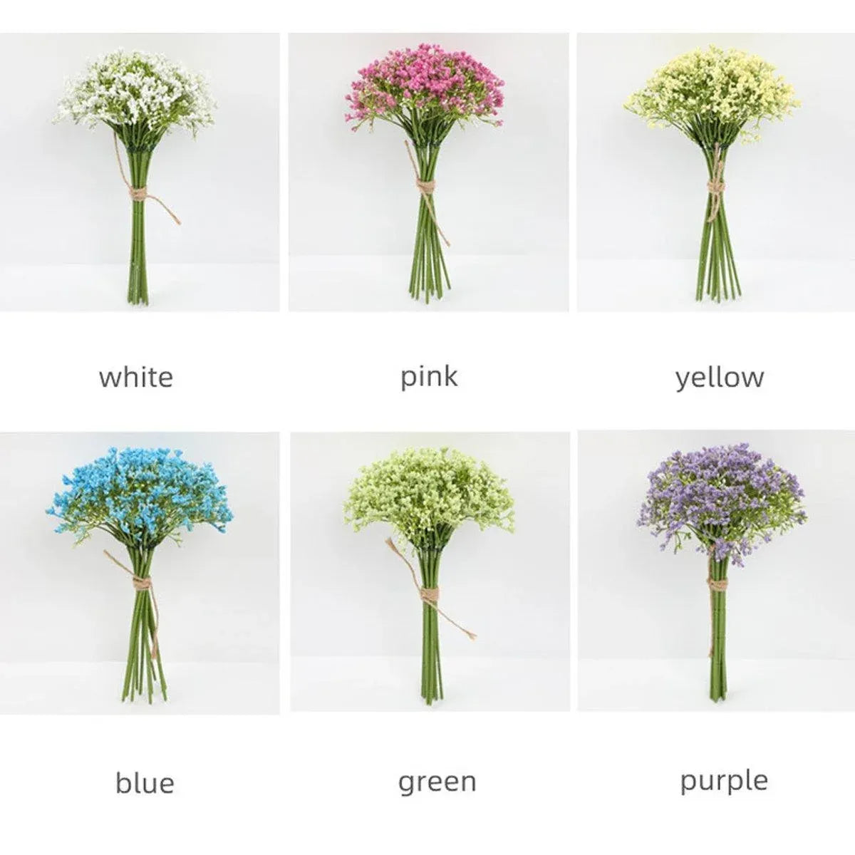 16pcs Artificial Foam Full Star Flowers Wedding Bouquet Home Decor Simulation - White