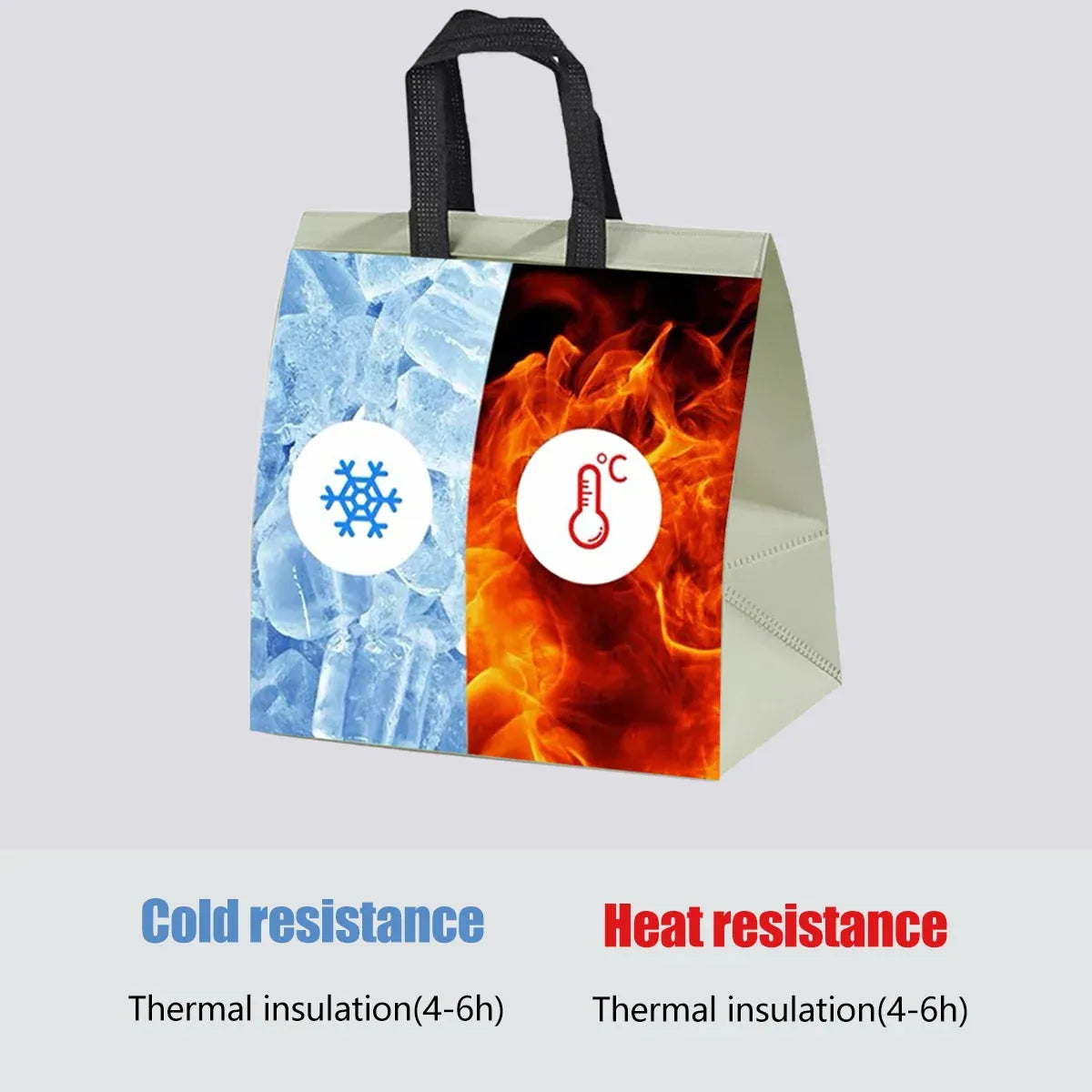 50 Pcs Waterproof Insulated Packaging Bags for Hot and Cold Drinks - S