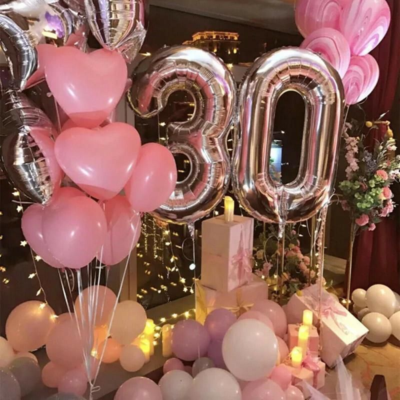 Rose Gold 32 Inch Foil Number Balloon 81cm Birthday Party Wedding Decoration - Rose Gold 5