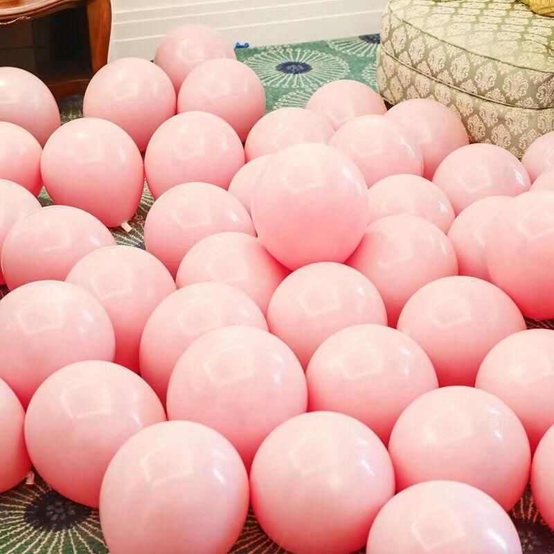 25cm Pastel Latex Balloons for Party Decoration Macaron Colour Helium Air Fill 10/100PCS - Orange 100PCS