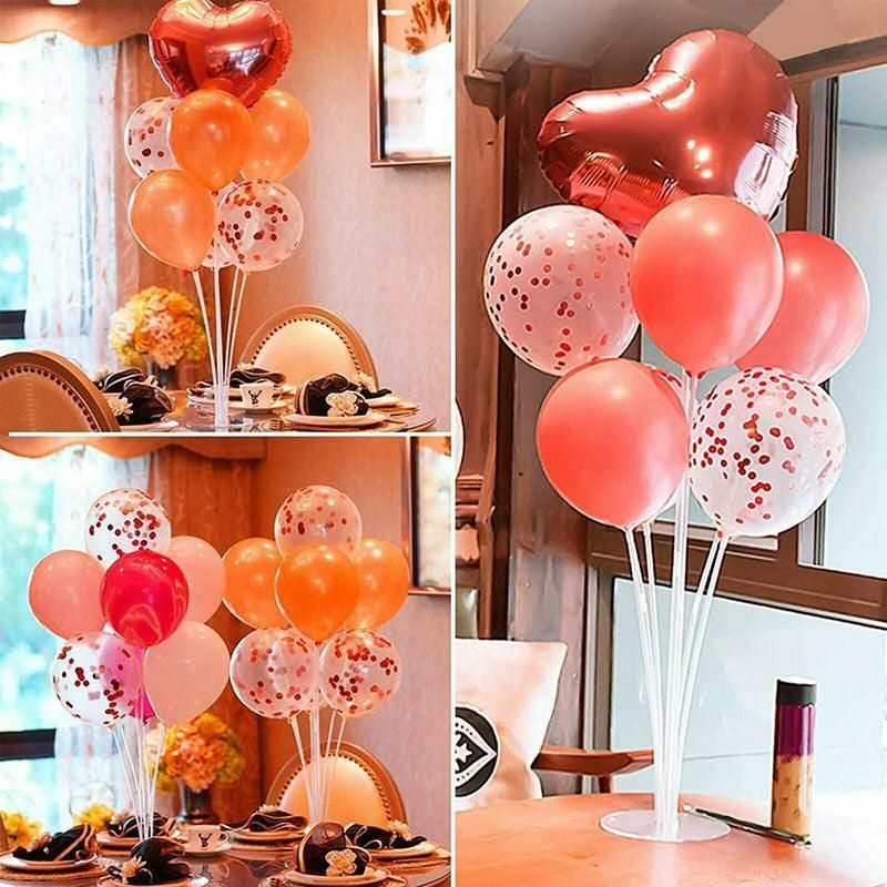 3/6/12 Set 70 Cm Balloon Column Set Upright Base Stand Holder Wedding Party Deco - 3Sets