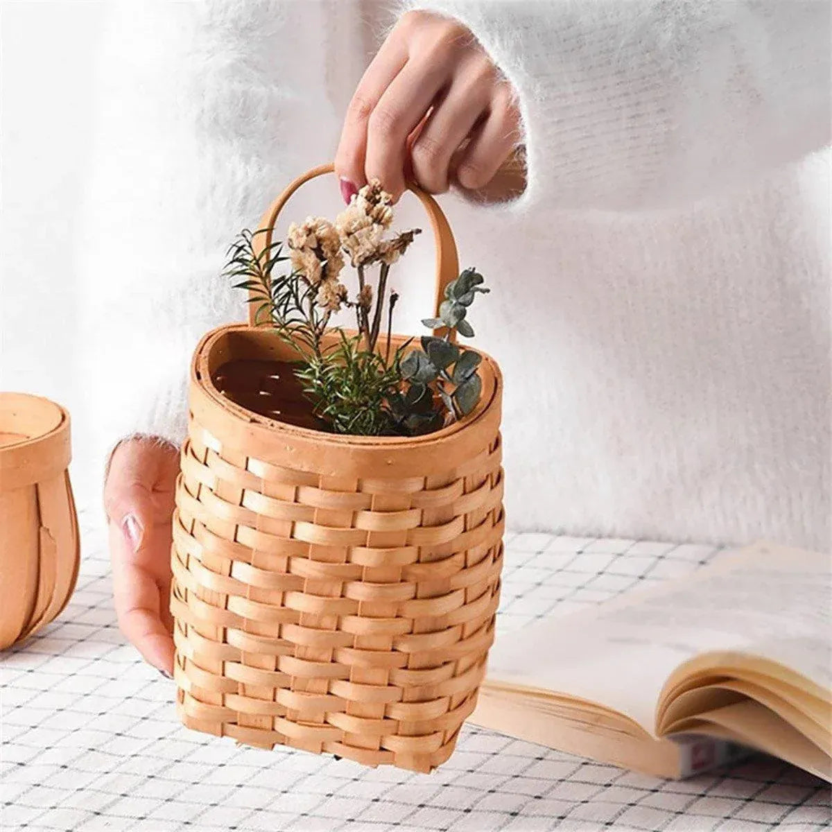 Carrying Basket for Fruit Snacks Storage Organizer Home Kitchen Storage Basket