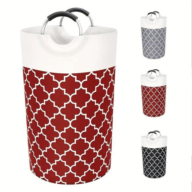 82L Large Capacity Laundry Basket for Dirty Clothes Toy Storage and Organizing - Grey