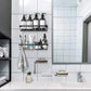 Perforation Free Bathroom Shelf Space Saving Storage Rack Organiser for Home Use