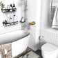 Perforation Free Bathroom Shelf Space Saving Storage Rack Organiser for Home Use