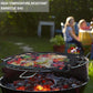 BBQ Mesh Grill Bag 27x22cm Non Stick Reusable Barbecue Grilling Basket Net - Copper
