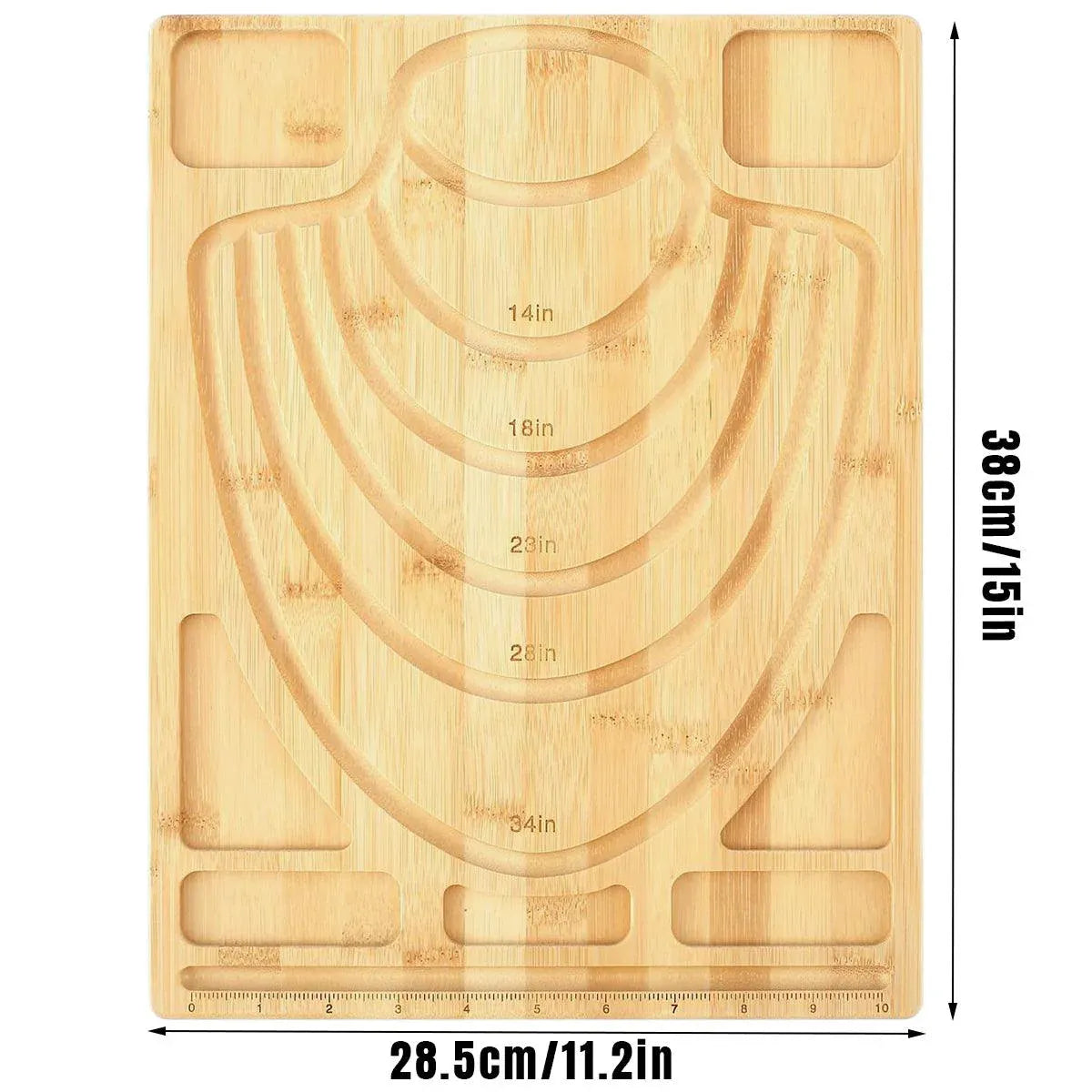 Wooden Beading Board DIY Bracelet Anklet String Design Bead Decoration Plate