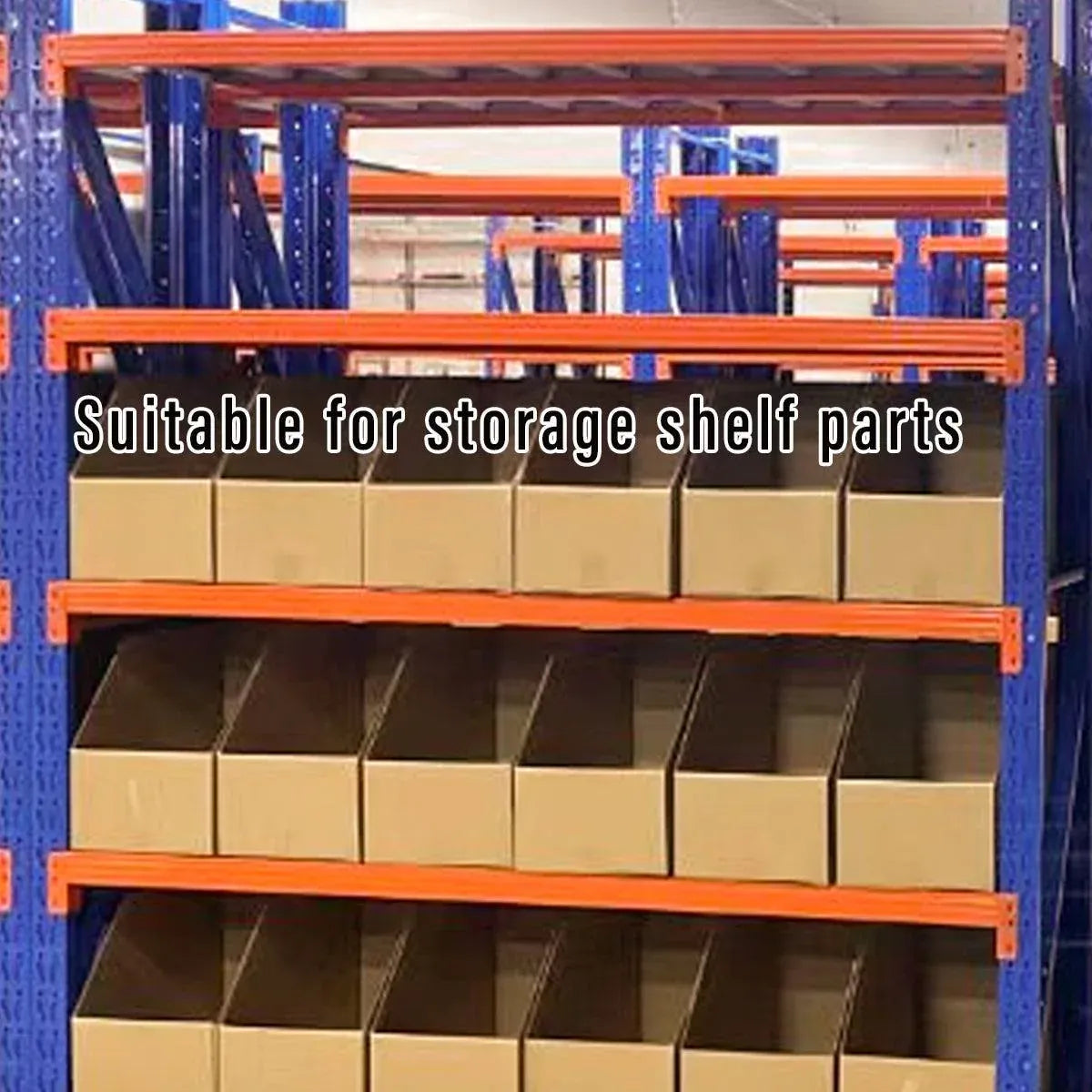 10pcs Slanted Display Boxes for Sorting Organising Storage Containers Organiser - 40cm x 18cm x 22cm
