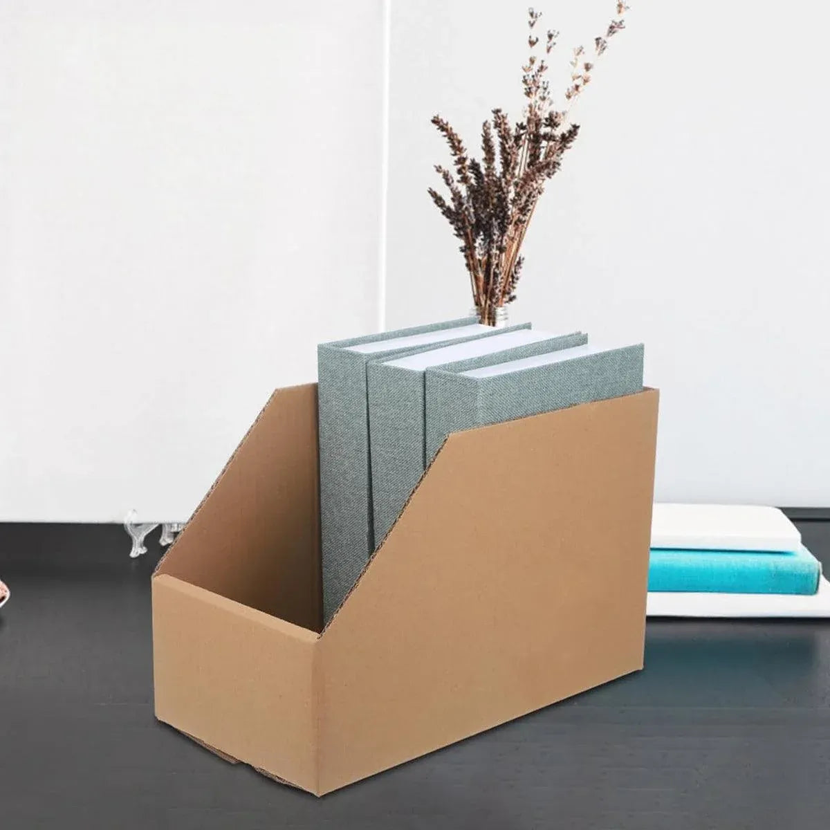 10pcs Slanted Display Boxes for Sorting Organising Storage Containers Organiser - 40cm x 18cm x 22cm