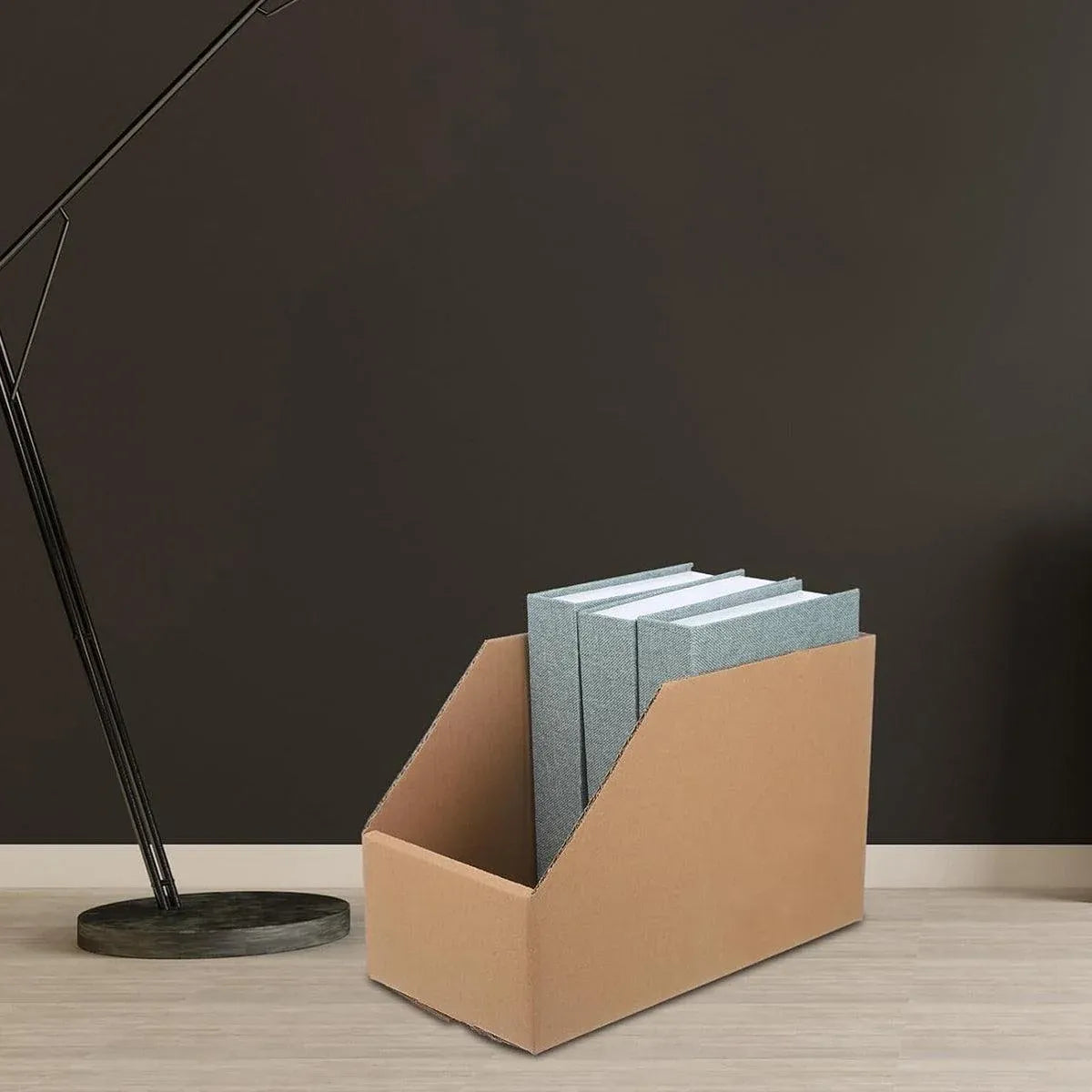 10pcs Slanted Display Boxes for Sorting Organising Storage Containers Organiser - 40cm x 18cm x 22cm