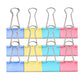 12pcs Colour Long Tail Clips for Office Student Document Metal Receipt Ticket