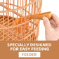 Luxury Portable Bird Cage Round Design Travel Pet Carrier for Small Birds