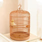 Luxury Portable Bird Cage Round Design Travel Pet Carrier for Small Birds