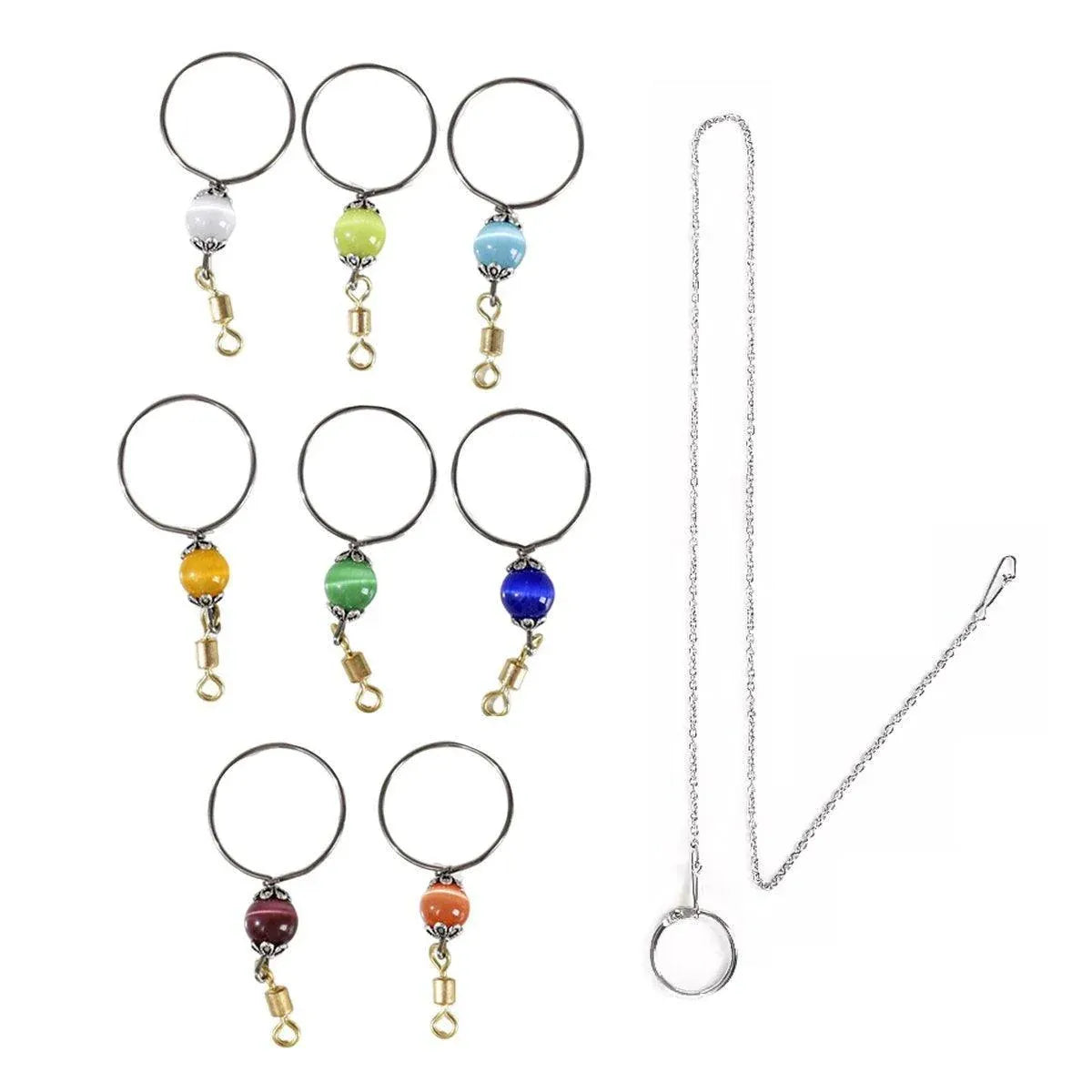 Parrot Neck Collar Stainless Steel Bird Chain Training Adjustable Bird Leash - L-Diameter 2.2cm