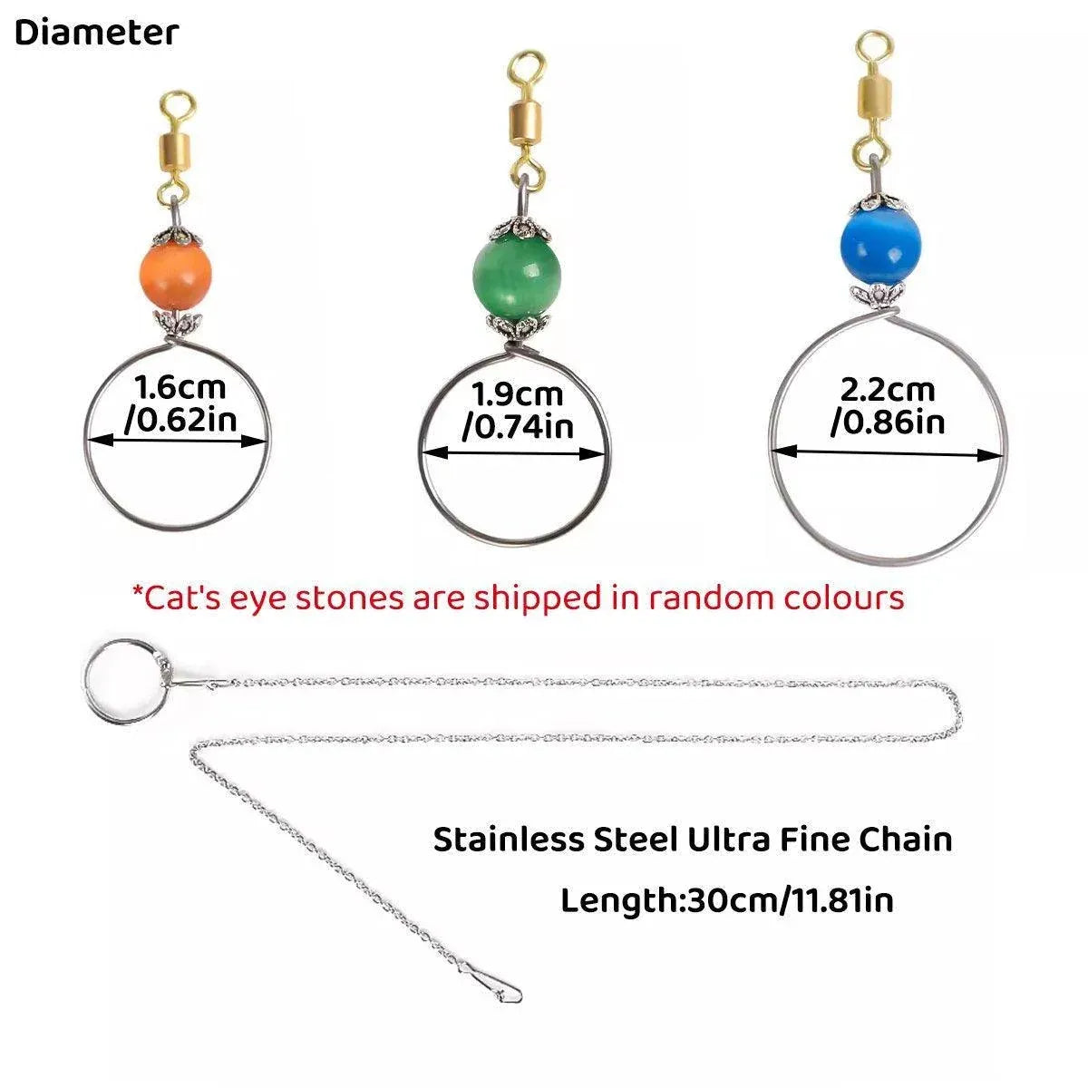 Parrot Neck Collar Stainless Steel Bird Chain Training Adjustable Bird Leash - L-Diameter 2.2cm