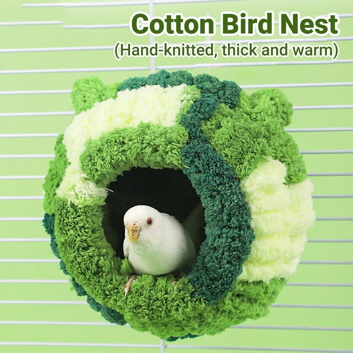 Nest Hammock Cozy Bed Parrots Other Bird Species Green 568531 Hanging Warm