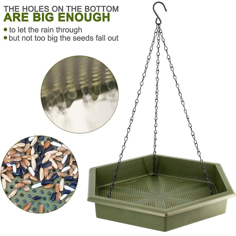 Outdoor Garden Hanging Bird Feeder Garden Automatic Hummingbird Water Feeder - Green