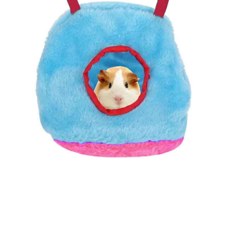 Plush Hanging Bird Nest Bed Cage Hammock for Parrots and Small Birds - M