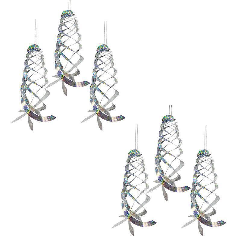 Reflective Bird Deterrent Spinners - Effective Garden Protection - 6PCS
