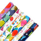 3 Pack Colorful Celebration with Premium Present Wrapping Paper - QQLW