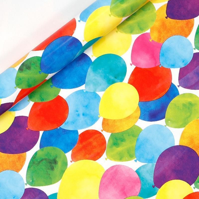 3 Pack Colorful Celebration with Premium Present Wrapping Paper - QQLW
