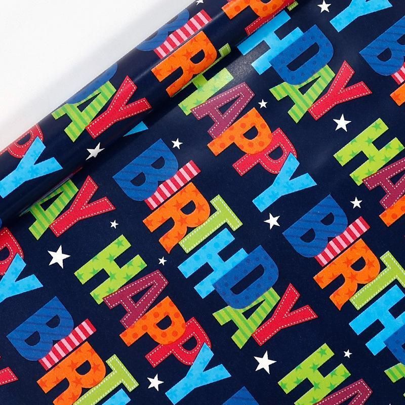 3 Pack Colorful Celebration with Premium Present Wrapping Paper - QQLW