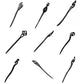 Retro Wooden Carved Hair Sticks Women Hairpin Barrette Chopsticks Accessories - A