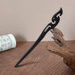 Retro Wooden Carved Hair Sticks Women Hairpin Barrette Chopsticks Accessories - A