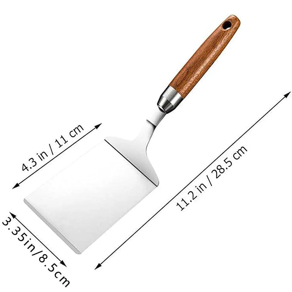 Cooking Shovel Teppanyaki Spatula Pancake Steak Flipper Stainless Steel